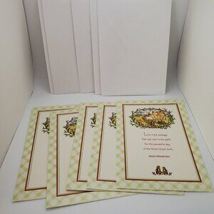 Lot of 5 American Greeting Helen Steiner Rice Christmas cards with Envelops